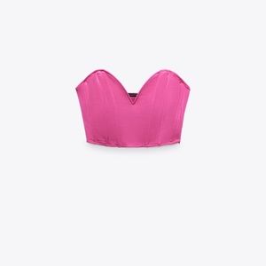 ZARA SATIN EFFECT CORSET TOP
FUCHSIA